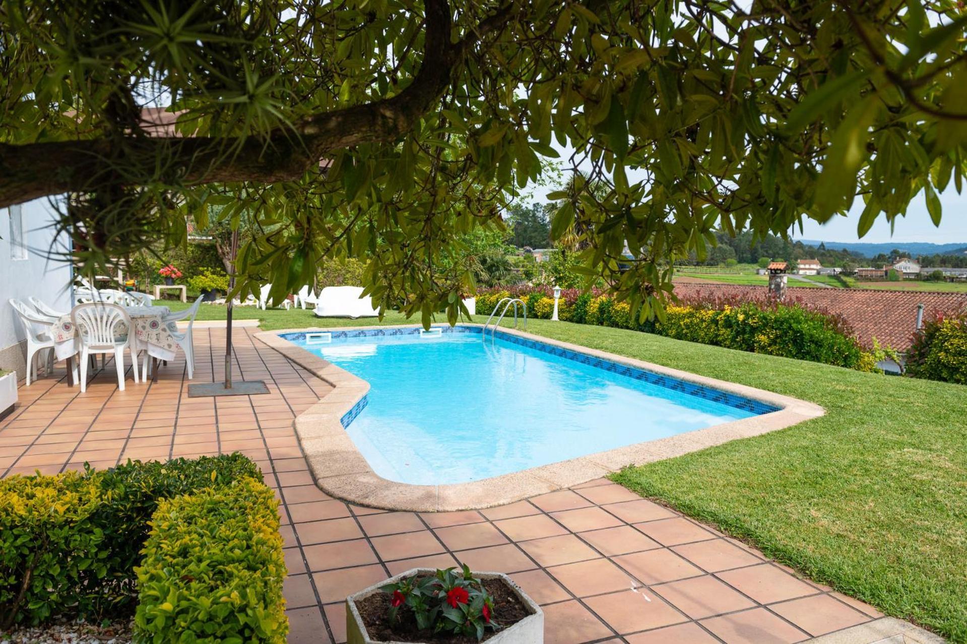 Boqueixon Casa Tarrio Con Piscina - Santiago De Compostelaヴィラ エクステリア 写真